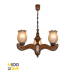 لوستر چوبی مهسا ۳ شعله بالا